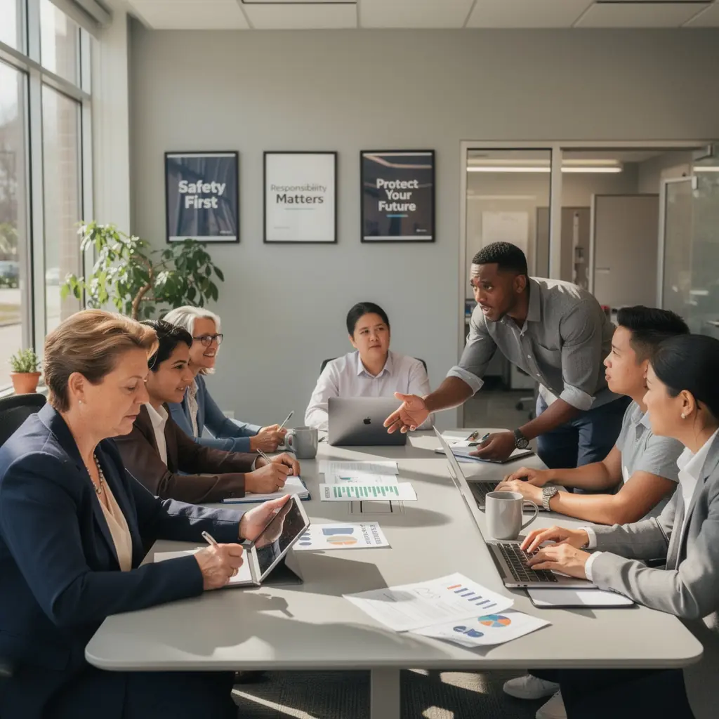 Polisa ubezpieczeniowa odpowiedzialności cywilnej przedstawiona na laptopie, symbolizująca wygodę zakupów online.